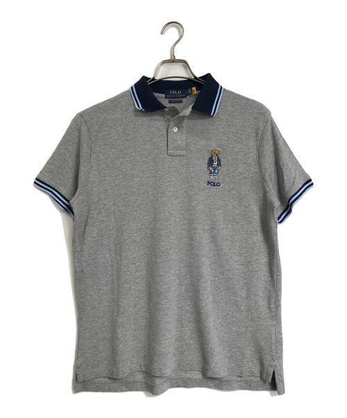 POLO RALPH LAUREN（ポロ・ラルフローレン）POLO RALPH LAUREN (ポロ・ラルフローレン) ポロベアポロシャツ　半袖　S/S  POLOBEAR  グレー サイズ:Lの古着・服飾アイテム