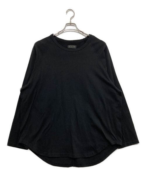 s'yte（サイト）s'yte (サイト) 40/2 JERSEY BIG RAGLAN T-SHIRT ブラック サイズ:3の古着・服飾アイテム