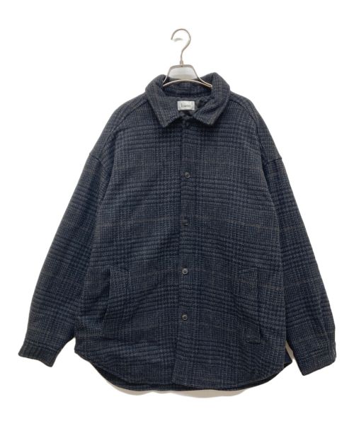 lownn（ローン）lownn (ローン) QUILTED SHIRT COAT ブラック サイズ:48の古着・服飾アイテム