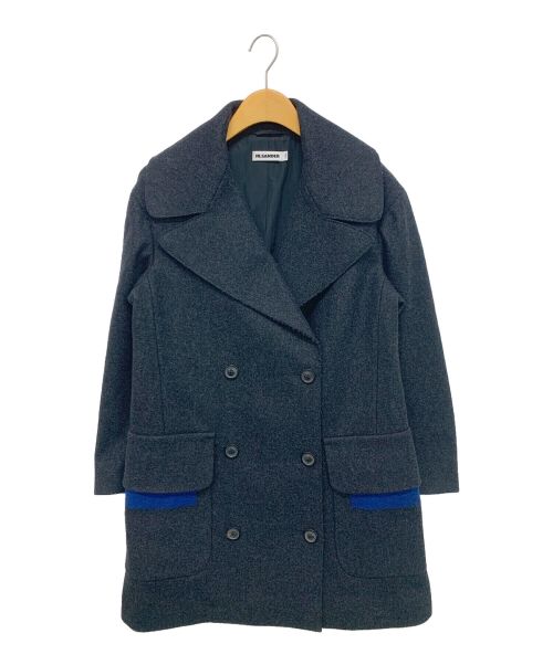 JIL SANDER（ジルサンダー）JIL SANDER (ジルサンダー) ダブルコート グレー サイズ:34の古着・服飾アイテム