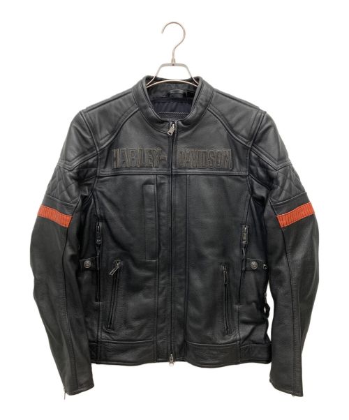 HARLEY-DAVIDSON（ハーレーダビッドソン）HARLEY-DAVIDSON (ハーレーダビッドソン) System(TM)レザージャケット ブラック サイズ:SIZE Mの古着・服飾アイテム