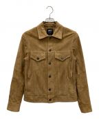 EMMETIエンメティ）の古着「GOATSKIN SUEDE JACKET」｜キャメル