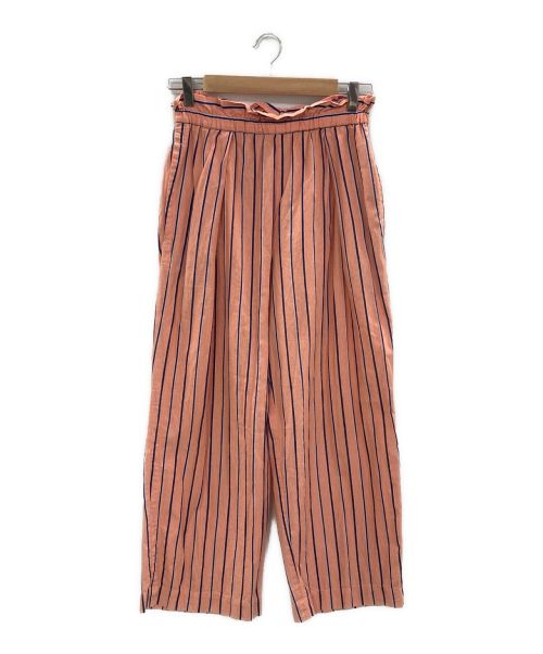 mala KALANCHOE（マーラ カランコエ）mala KALANCHOE (マーラ カランコエ) Poplin Stripe Wide Pants ピンク サイズ:Sの古着・服飾アイテム