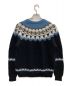 BATONER (バトナ―) MOHAIR NORDIC CREW NECK/モヘア ノルディック クルーネック セーター ニット  ブラック サイズ:1：14000円