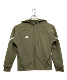 adidas（アディダス）の古着「フルジップトラックトップ」｜カーキ