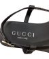 中古・古着 GUCCI (グッチ) スクエアトゥストラップサンダル ブラック サイズ:SIZE 41：8000円