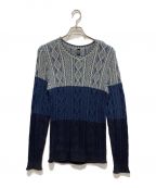 wjkダブルジェイケー）の古着「plating V knit」｜インディゴ