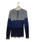 wjk (ダブルジェイケー) plating V knit インディゴ サイズ:S：7000円