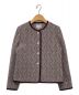 STEVEN ALAN（スティーブンアラン）の古着「HERRINGBONE TWEED NO COLLAR JACKET」｜アイボリー