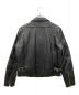 HARLEY-DAVIDSON (ハーレーダビッドソン) レザーシングルライダースジャケット ブラック サイズ:SIZE L：19800円