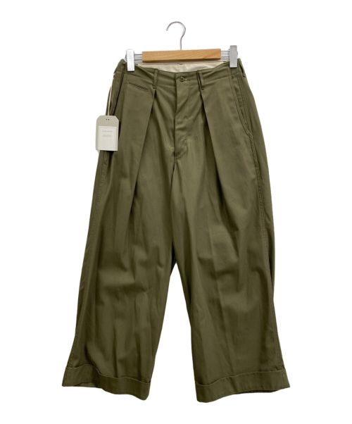 MARKAWARE（マーカウェア）MARKAWARE (マーカウェア) 41 KHAKI WIDE ORAGANIC COTTON DRY TWILL（41カーキワイドオーガニックコットンドライツイル） カーキ サイズ:1の古着・服飾アイテム