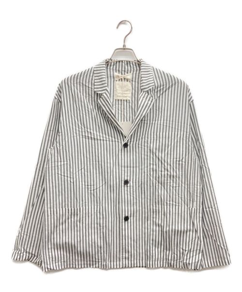 MARKAWARE（マーカウェア）MARKAWARE (マーカウェア) SHIRT JACKET/シャツジャケット グレー×ホワイト サイズ:1の古着・服飾アイテム