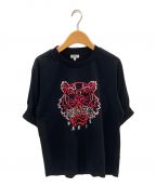 KENZOケンゾー）の古着「タイガープリントTシャツ」｜ブラック