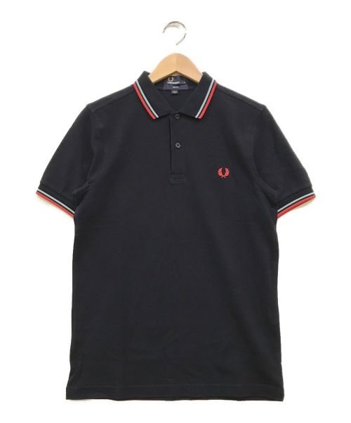 FRED PERRY（フレッドペリー）FRED PERRY (フレッドペリー) スリムフィットポロシャツ ネイビー サイズ:S 未使用品の古着・服飾アイテム