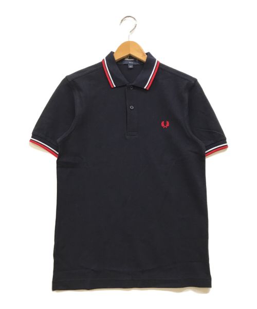 FRED PERRY（フレッドペリー）FRED PERRY (フレッドペリー) スリムフィットポロシャツ ネイビー サイズ:S 未使用品の古着・服飾アイテム