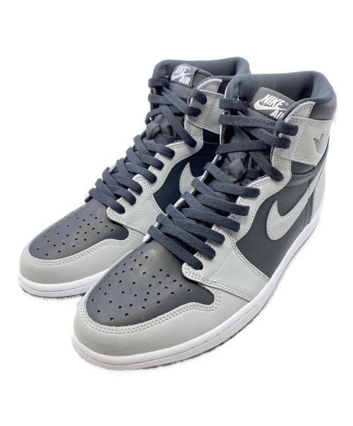 NIKE（ナイキ）NIKE (ナイキ) AIR JORDAN 1 RETRO HIGH OG BLACK/LIGHT SMOKE GREY-WHITE サイズ:30cm(US12)の古着・服飾アイテム