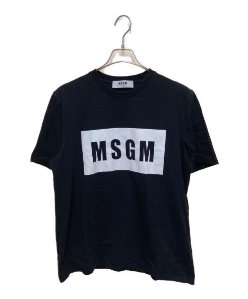 MSGM（エムエスジーエム）MSGM (エムエスジーエム) ロゴTシャツ ブラック サイズ:Mの古着・服飾アイテム