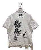 NIKE×BLACK COMME des GARCONSナイキ×ブラック コムデギャルソン）の古着「BRS LOGO TEE」｜ホワイト