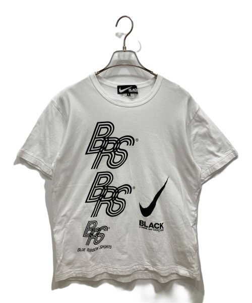 NIKE（ナイキ）NIKE (ナイキ) BLACK COMME des GARCONS (ブラック コムデギャルソン) BRS LOGO TEE ホワイト サイズ:Lの古着・服飾アイテム