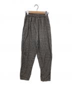 SEAシー）の古着「CHECK 90'S FLANNEL EASY PANTS」｜グレー