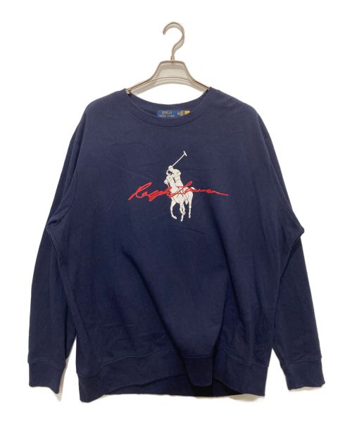 POLO RALPH LAUREN（ポロ・ラルフローレン）POLO RALPH LAUREN (ポロ・ラルフローレン) スウェット ネイビー サイズ:XXLの古着・服飾アイテム