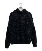 SUPPLIERサプライヤー）の古着「Cross Chain Pullover Hoodie」｜ブラック