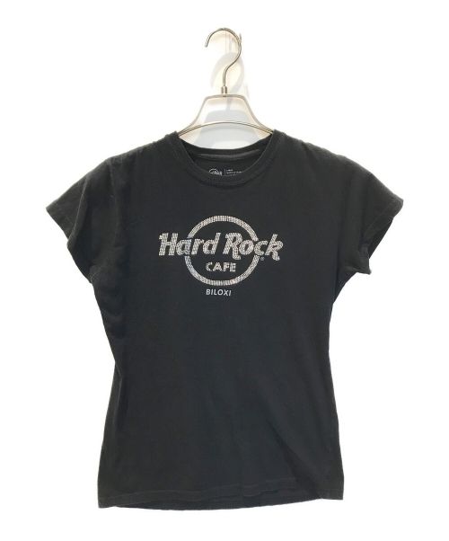 Hard Rock cafe（ハードロックカフェ）Hard Rock cafe (ハードロックカフェ) ストーンロゴTシャツ ブラック サイズ:Lの古着・服飾アイテム