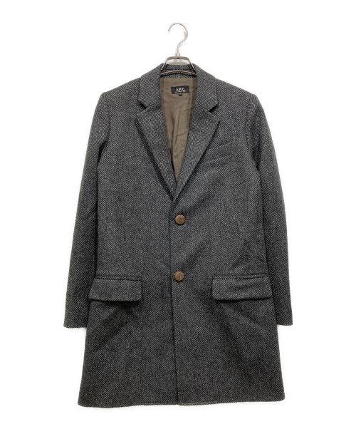 A.P.C.（アーペーセー）A.P.C. (アーペーセー) チェスターコート グレー サイズ:XSの古着・服飾アイテム