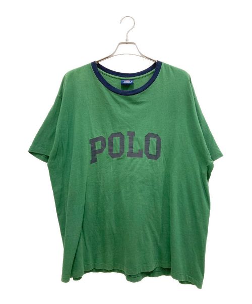 POLO SPORT（ポロスポーツ）POLO SPORT (ポロスポーツ) リンガーTシャツ グリーン サイズ:XLの古着・服飾アイテム