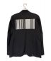 VTMNTS (ブイティーエムエヌティーエス) BARCODE TAILORED JACKET ブラック サイズ:S：54800円