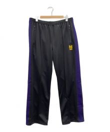 Needles×UNION（ニードルズ×ユニオン）の古着「TRACK PANTS（トラックパンツ）」｜ブラック×パープル