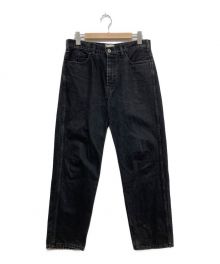 EVCON（エビコン）の古着「5POCKET WIDE DENIM PANTS」｜ブラック