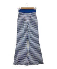 Ameri（アメリ）の古着「COLORFUL GINGHAM CHECK PANTS」｜ブルー