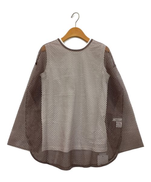 Ameri（アメリ）Ameri (アメリ) TANK WITH OVER MESH TOP ブラウン サイズ:Fの古着・服飾アイテム