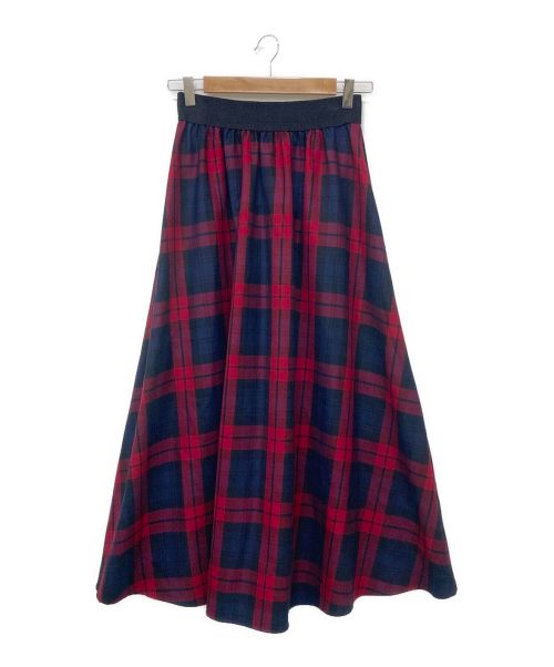 O'NEIL OF DUBLIN（オニールオブダブリン）O'NEIL OF DUBLIN (オニールオブダブリン) Swing Skirt レッド サイズ:GB8の古着・服飾アイテム