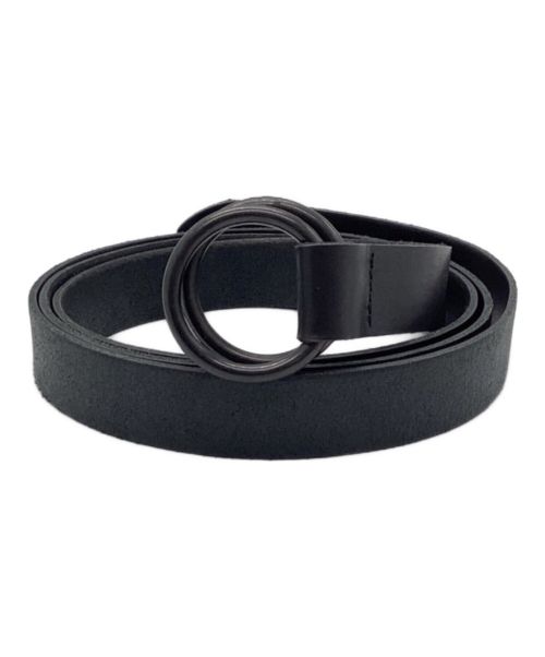 s'yte（サイト）s'yte (サイト) COW LEATHER25MM LONG RING BELT ブラックの古着・服飾アイテム