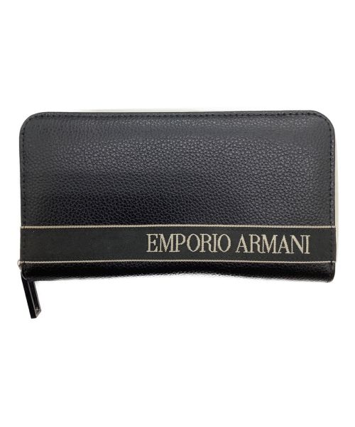 EMPORIO ARMANI（エンポリオアルマーニ）EMPORIO ARMANI (エンポリオアルマーニ) 長財布 ブラックの古着・服飾アイテム