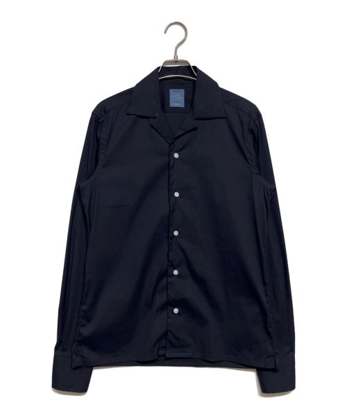 BARBA（バルバ）BARBA (バルバ) オープンカラーシャツ ネイビー サイズ:37の古着・服飾アイテム