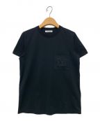 MaxMaraマックスマーラ）の古着「MロゴポケットTシャツ」｜ブラック