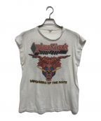 バンドTシャツバンドTシャツ）の古着「80s Judas Priest(ジューダス・プリースト) バンドTシャツ」｜ホワイト