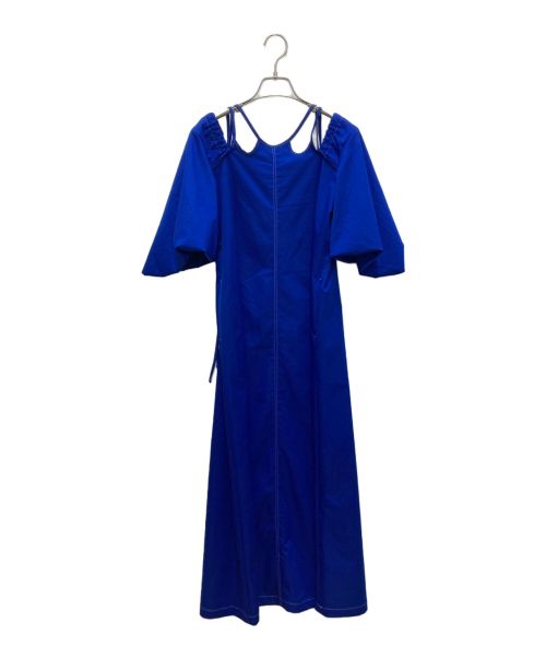 MURRAL（ミューラル）MURRAL (ミューラル) Ivy float dress ブルーの古着・服飾アイテム