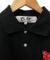 中古・古着 PLAY COMME des GARCONS (プレイ コムデギャルソン) ポロシャツ ブラック サイズ:S：6800円