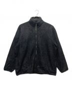 BLURHMSブラームス）の古着「COTTON SILK FLEECE ZIP JACKET」｜ブラック