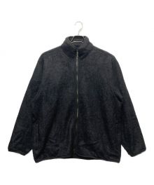 BLURHMS（ブラームス）の古着「COTTON SILK FLEECE ZIP JACKET」｜ブラック