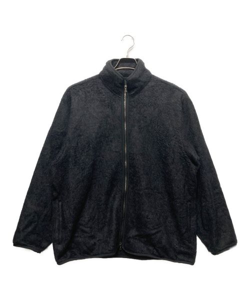 BLURHMS（ブラームス）blurhms (ブラームス) COTTON SILK FLEECE ZIP JACKET ブラック サイズ:3の古着・服飾アイテム