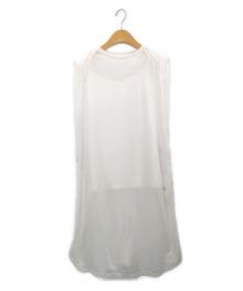 Ameri（アメリ）の古着「MEDI SHOULDER DETAIL LONG TOP」｜ホワイト