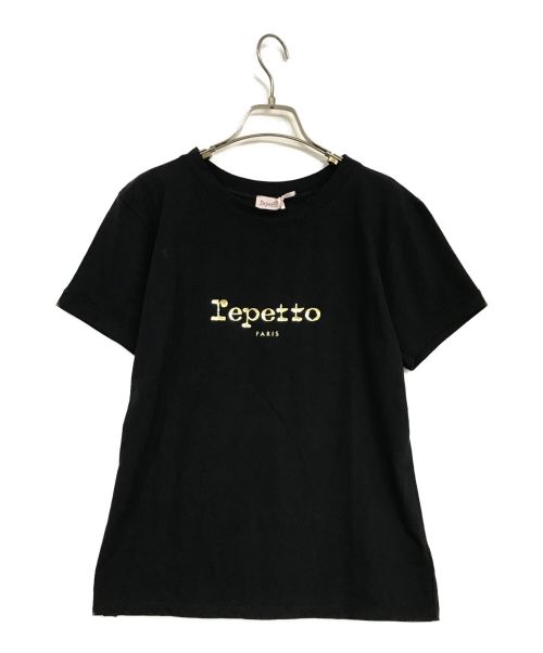 repetto（レペット）repetto (レペット) ロゴTシャツ ブラック サイズ:Lの古着・服飾アイテム