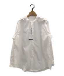 HATSKI（ハツキ）の古着「Low Count Band Collar Shirt」｜ホワイト