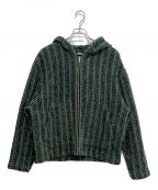 stussy×UNIONステューシー×ユニオン）の古着「ZIP PONCHO / ジップ ポンチョ」｜グリーン