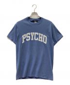 UNDERCOVER×GILDANアンダーカバー×ギルダン）の古着「PSYCHO Tシャツ」｜ブルー